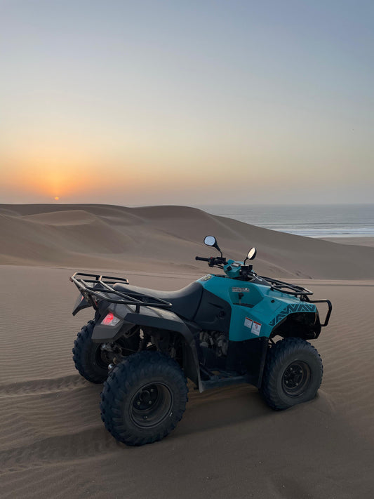 Quad Biking & Sandboarding in Dunes and Beach + Hotel Pickup