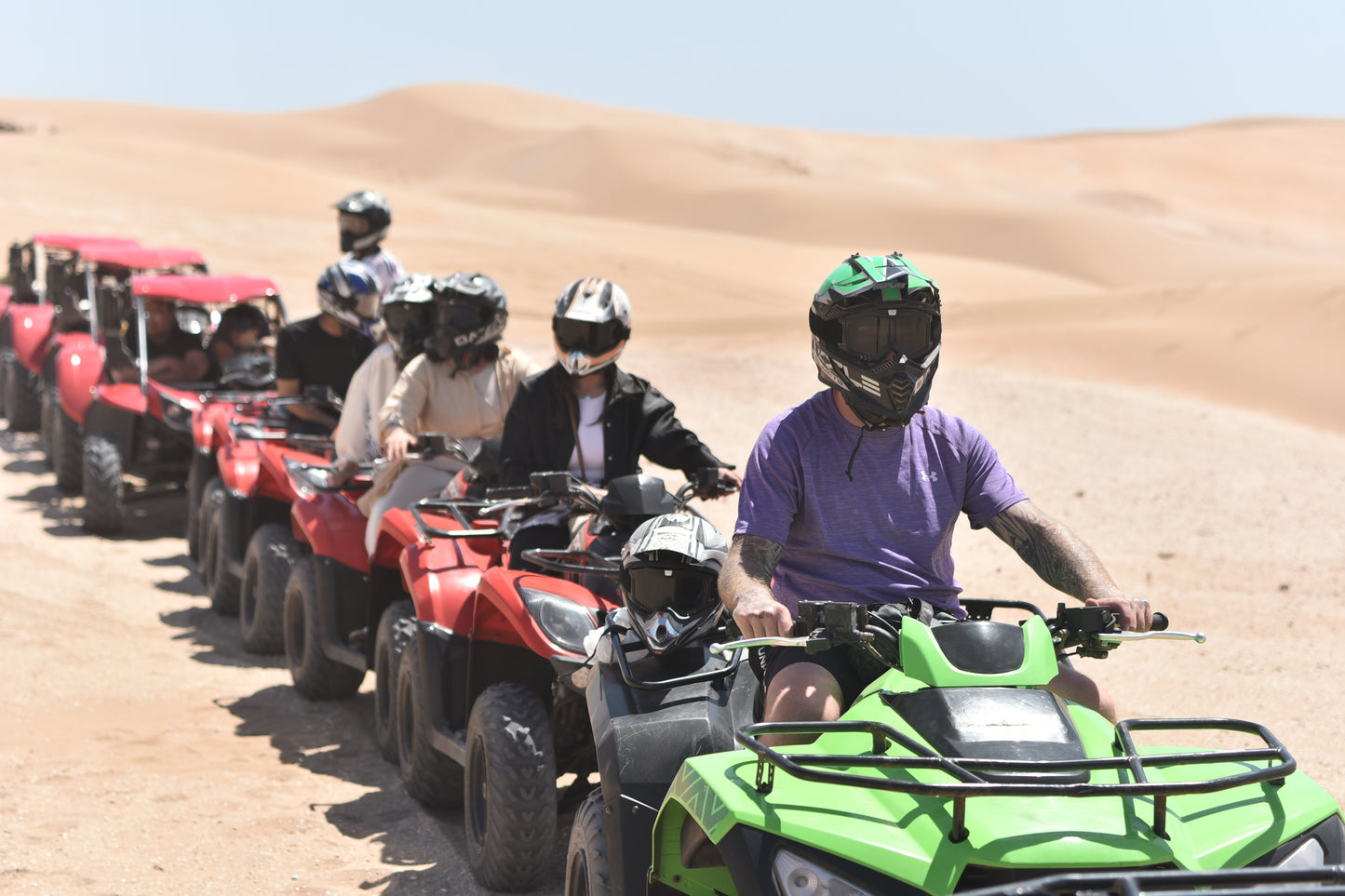 Quad Biking & Sandboarding in Dunes and Beach + Hotel Pickup